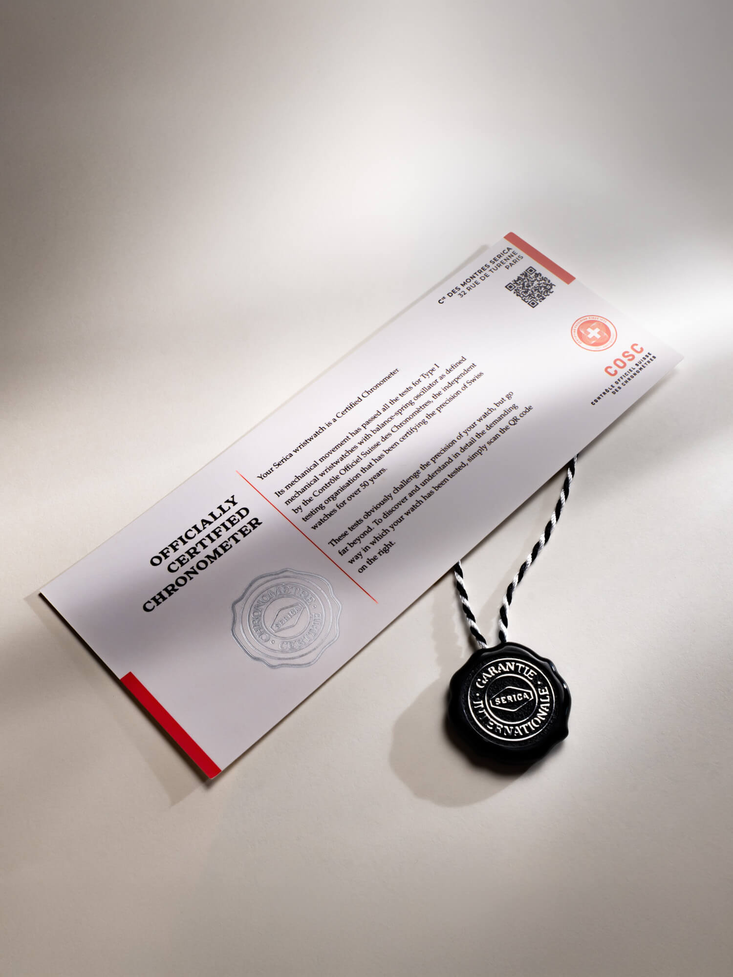 Certificat COSC SERICA