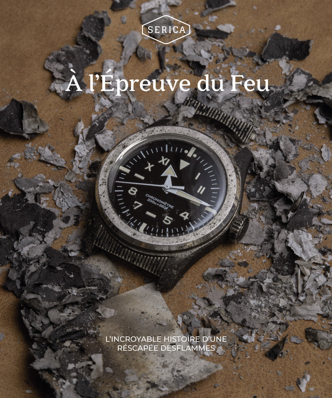 Serica Watches - Montre Serica 6190 California - rescapée d'un incendie en Norvège 