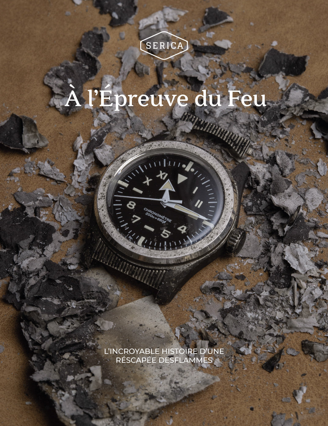 Serica Watches - Montre Serica 6190 California - rescapée d'un incendie en Norvège 