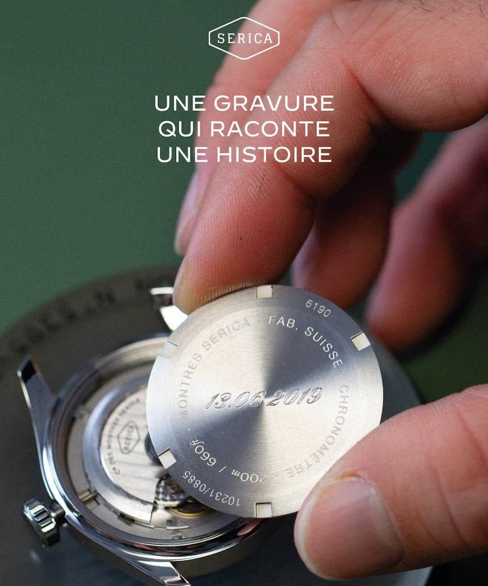 Serica Watches - Une gravure qui raconte une histoire