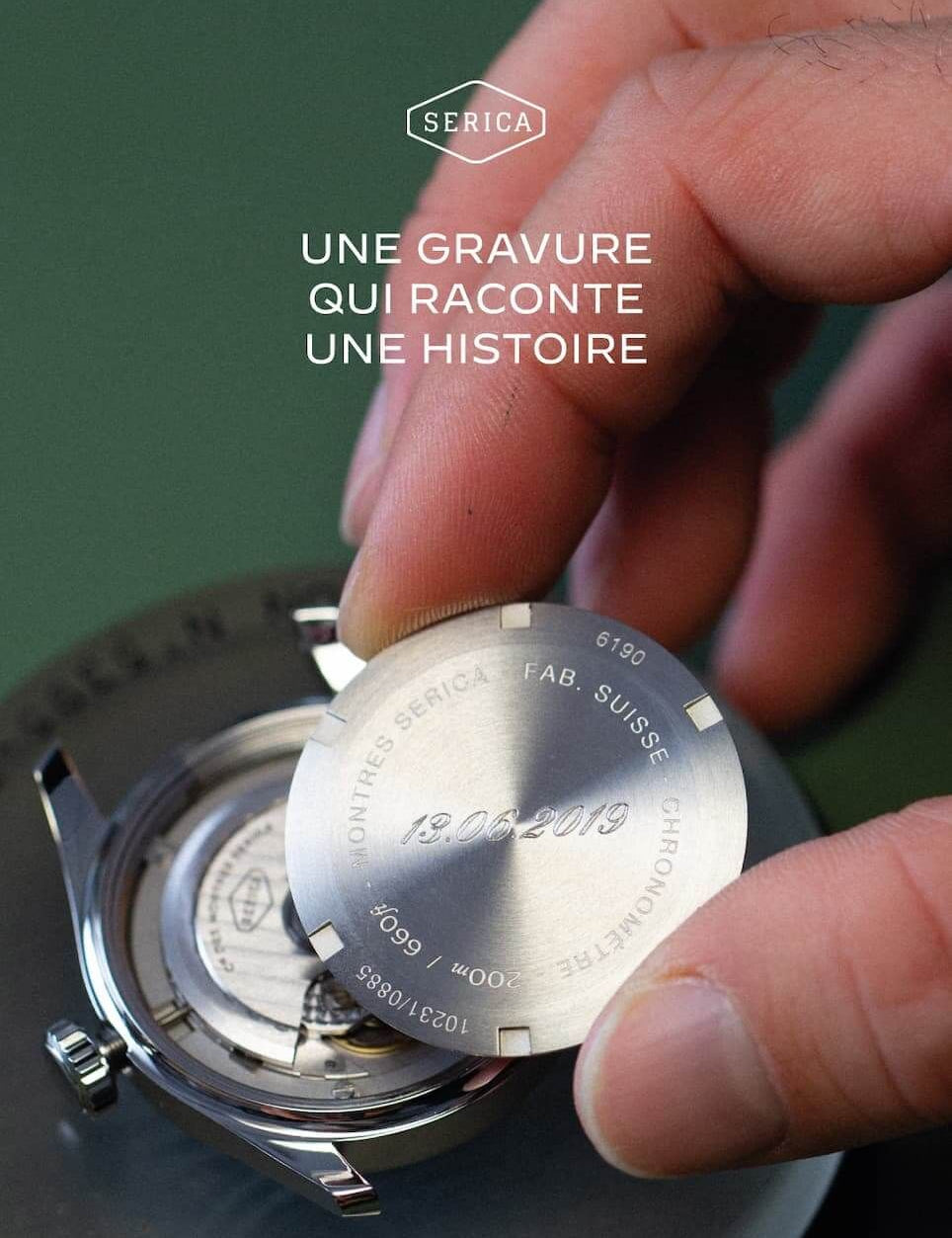 Serica Watches - Une gravure qui raconte une histoire