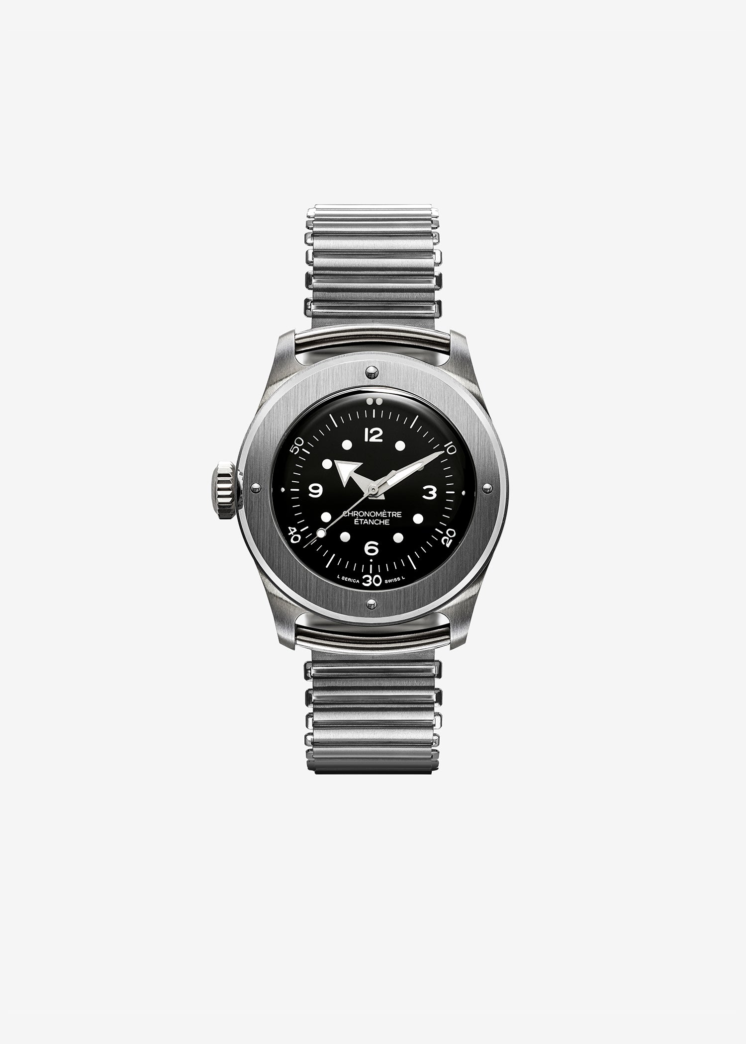 Serica Watches - Ref. 7505 - Emaille-Schwarz