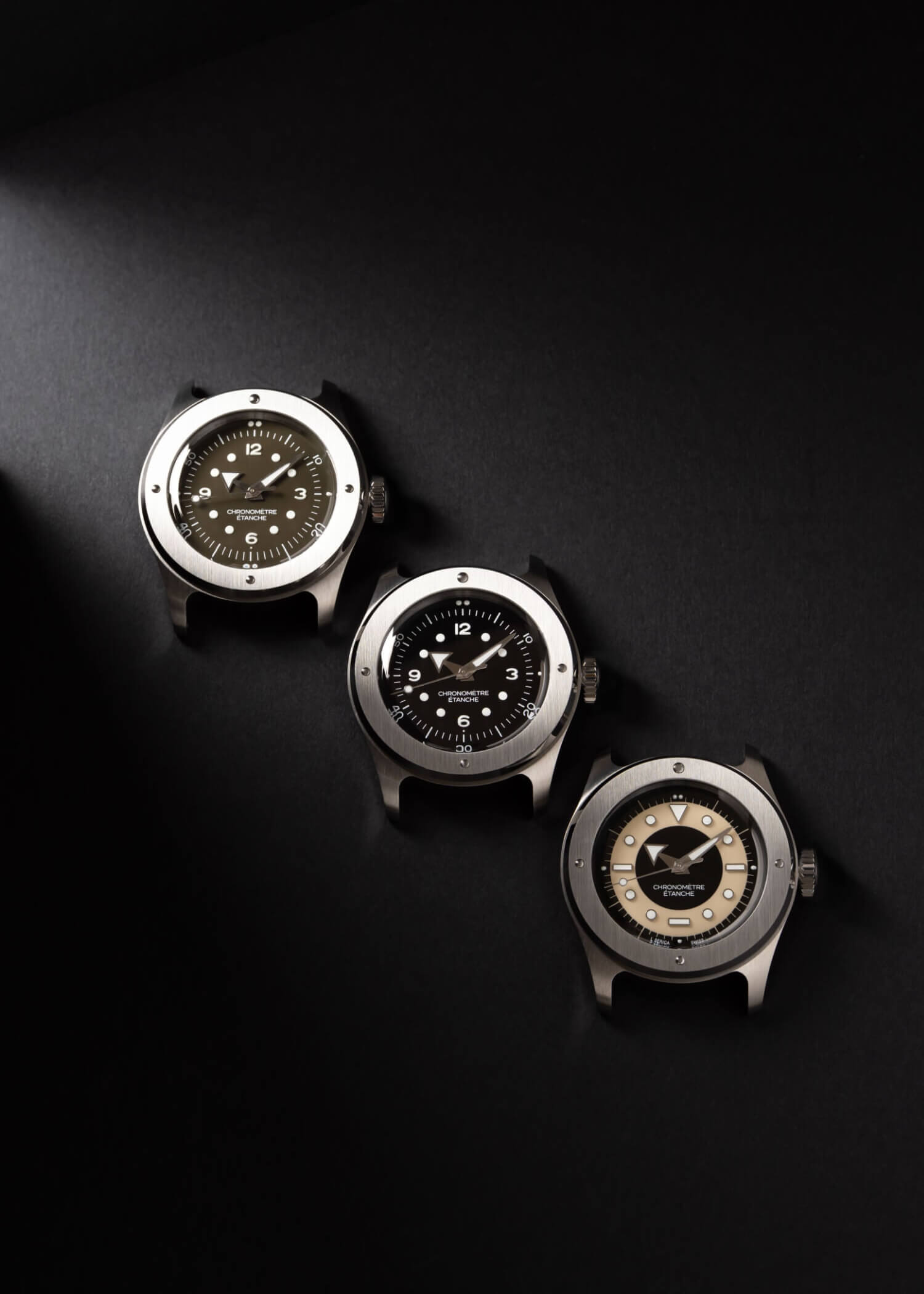 Serica Watches - Rif. 7505 - Nero Smalto